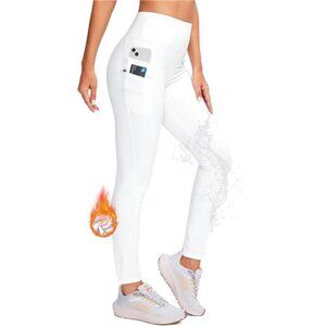 G Gradual Women's Fleece Lined Winter Leggings with Pockets Water Resistant
